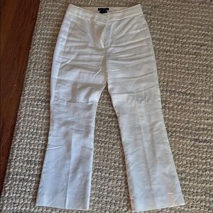 J. Crew Elegant Cream Flare Pants